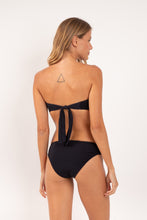 Carregar imagem no visualizador da galeria, Model Back: Rio De Sol Calcinha Bottom Malibu-Black Essential-Comfy