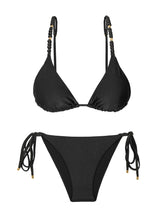 Carregar imagem no visualizador da galeria, Product Front: Rio De Sol Set Set Shimmer-Black Lia-Noa Lacinho