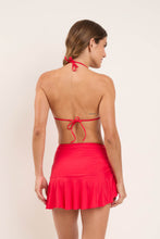Carregar imagem no visualizador da galeria, Model Back: Rio De Sol Saia Mini Skirt Rouge