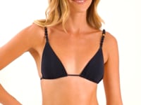 Carregar e reproduzir vídeo no visualizador da galeria, Video: Rio De Sol Calcinha Bottom Shimmer-Black Cheeky-Noa