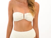 Carregar e reproduzir vídeo no visualizador da galeria, Video: Rio De Sol Calcinha Bottom Brisa-Offwhite Hotpants