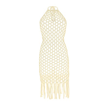 Carregar imagem no visualizador da galeria, Product Front: Rio De Sol Midi Dress Offwhite Serena Dress