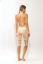 Carregar imagem no visualizador da galeria, Model Back: Rio De Sol Midi Dress Offwhite Serena Dress