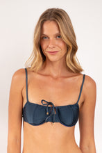 Carregar imagem no visualizador da galeria, Gallery: Rio De Sol Soutien Top Shimmer-Shark Balconet-Tie