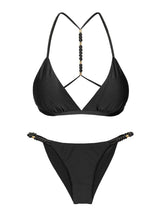Carregar imagem no visualizador da galeria, Product Front: Rio De Sol Set Set Shimmer-Black Tri-Fixo-Noa Cheeky-Noa
