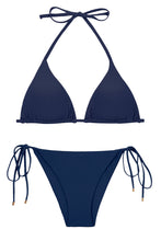 Carregar imagem no visualizador da galeria, Product Front: Rio De Sol Set Set Navy Tri-Inv Lacinho
