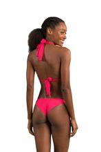 Carregar imagem no visualizador da galeria, Model Back: Rio De Sol Soutien Top Dots-Virtual-Pink Mel
