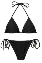 Carregar imagem no visualizador da galeria, Product Front: Rio De Sol Set Set Shimmer-Black Tri-Inv Cheeky-Tie
