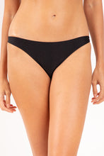 Carregar imagem no visualizador da galeria, Gallery: Rio De Sol Calcinha Bottom Shimmer-Black Leblon
