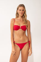 Carregar imagem no visualizador da galeria, Model Front: Rio De Sol Calcinha Bottom Malibu-Malagueta Cheeky-Tie
