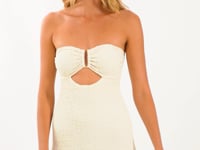 Carregar e reproduzir vídeo no visualizador da galeria, Brisa-Offwhite Sara Dress
