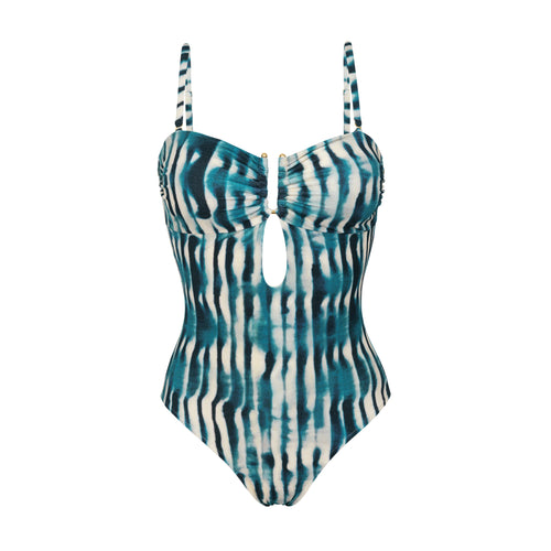 Product Front: Rio De Sol Maiô Azule Sara-Op