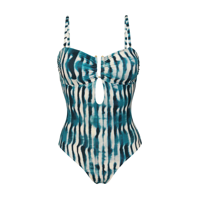 Product Front: Rio De Sol Maiô Azule Sara-Op