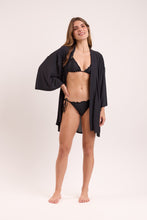 Carregar imagem no visualizador da galeria, Image 10: Rio De Sol Caftans / Saida De Praia Black Kimono
