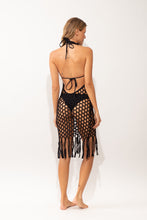 Carregar imagem no visualizador da galeria, Model Back: Rio De Sol Vestido De Praia Black Serena Dress

