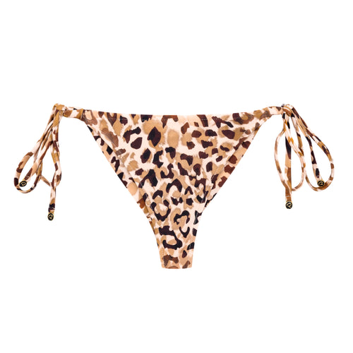 Product Front: Rio De Sol Calcinha Bottom Leopard Cheeky-Tie