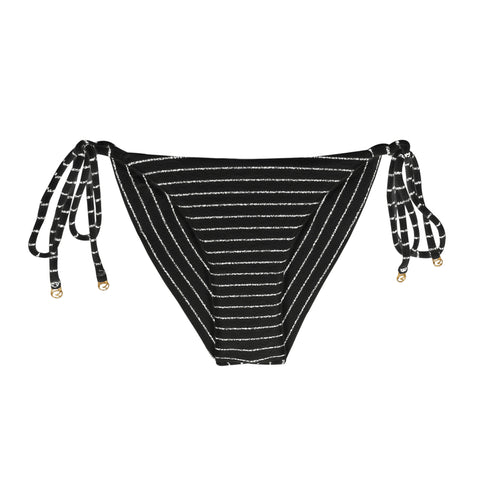 Product Front: Rio De Sol Calcinha Bottom Linea-Black Cheeky-Tie