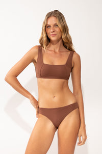 Model Front: Rio De Sol Calcinha Bottom Sand-Cappuccino Essential-Comfy