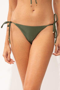 Gallery: Rio De Sol Calcinha Bottom Shimmer-Croco Cheeky-Tie-Gold