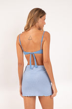 Carregar imagem no visualizador da galeria, Model Back: Rio De Sol Saia Drift-Cianita Lila Skirt
