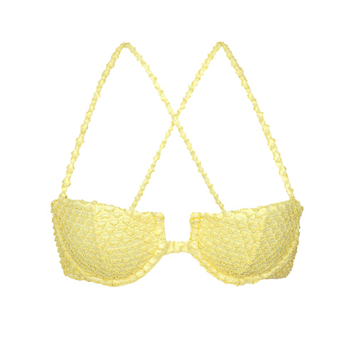 Product Front: Rio De Sol Soutien Top Drift-Butterglow Juliette-Tie