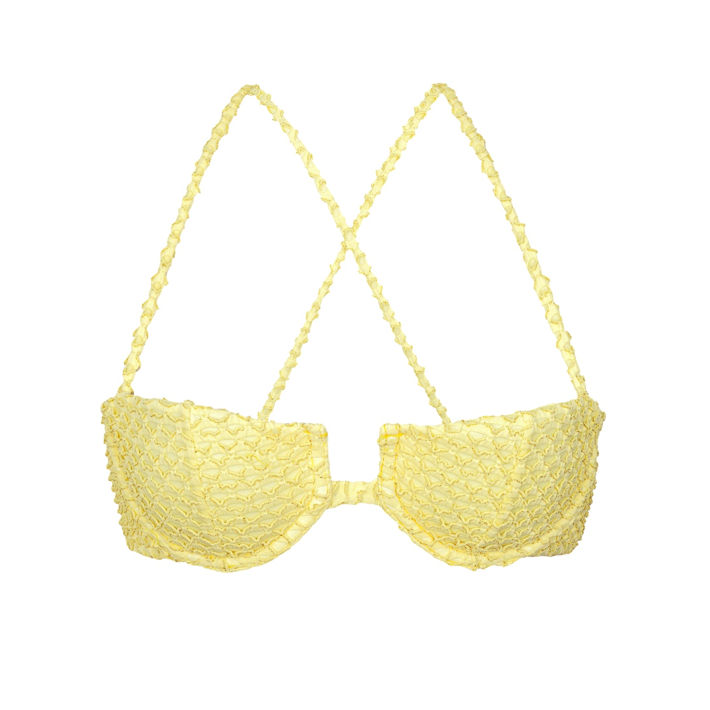 Product Front: Rio De Sol Soutien Top Drift-Butterglow Juliette-Tie