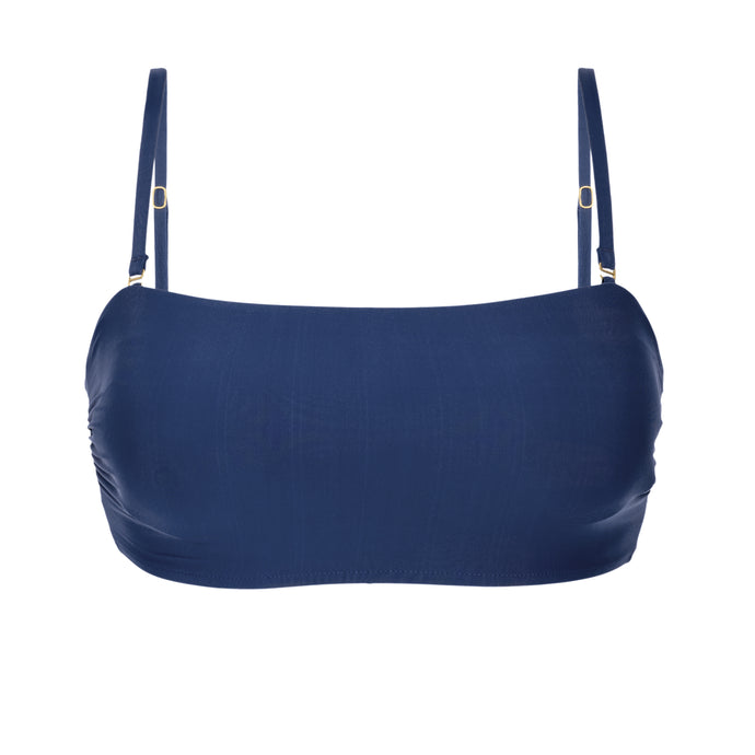Product Front: Rio De Sol Soutien Top Navy Bandeau-Reto