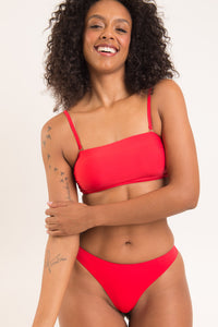 Image 09: Rio De Sol Soutien Top Rouge Bandeau-Reto