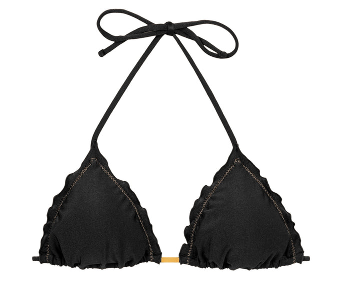 Product Front: Rio De Sol Soutien Top Shimmer-Black Frufru