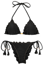 Carregar imagem no visualizador da galeria, Set Shimmer-Black Frufru
